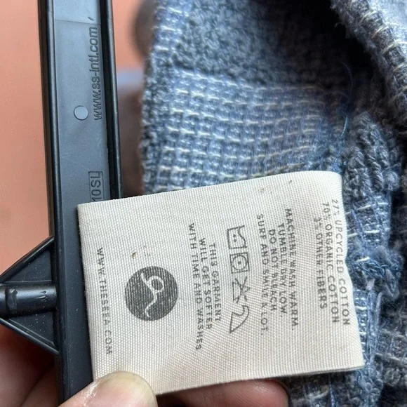 Seea Upcycled denim Keiko Checkered Pants - Picture 9 of 9